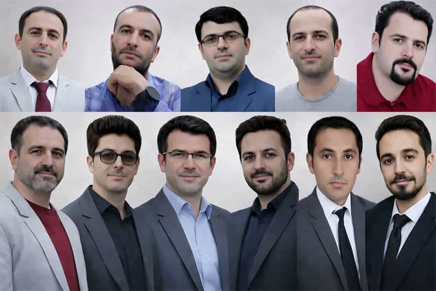 تصویری از چهره‌های ۱۱ تن از فعالان تُرک آذربایجانی