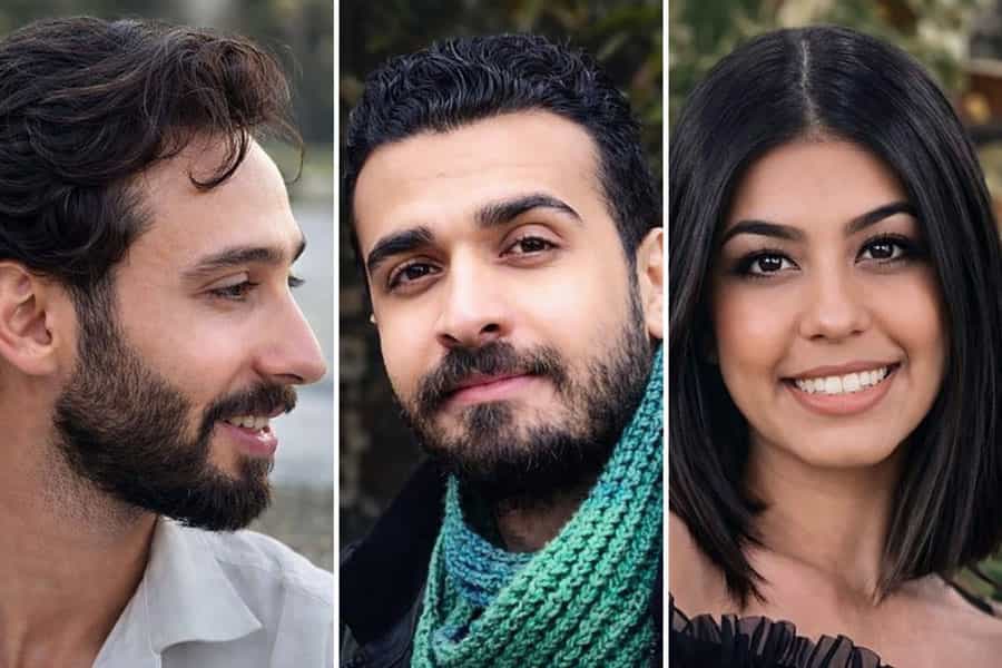 تصاویری از چهرههای آیلین صحراگرد، ادیب شهبازپور و پیوند نعیمی