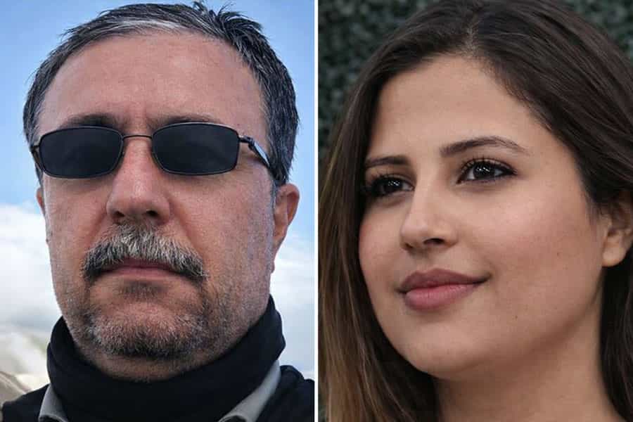 تصویری از چهرههای مهتاب شجاعی و سهراب بهرامی