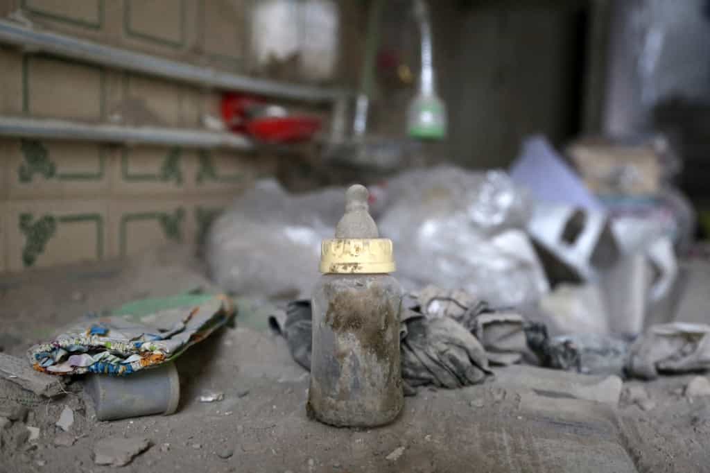 نمایی از ویرانی‌های گسترده در مناطق جوادیه و بریانک در نتیجه حملات آمریکا و اسرائیل در تهران، ایران در ۱۵ مارس ۲۰۲۶.