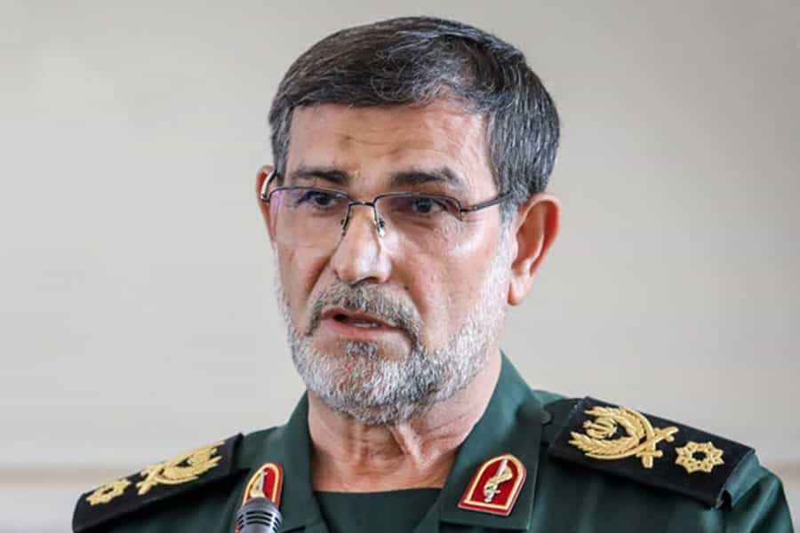 تصویری از چهره علیرضا تنگسیری با لباس سپاه پاسداران