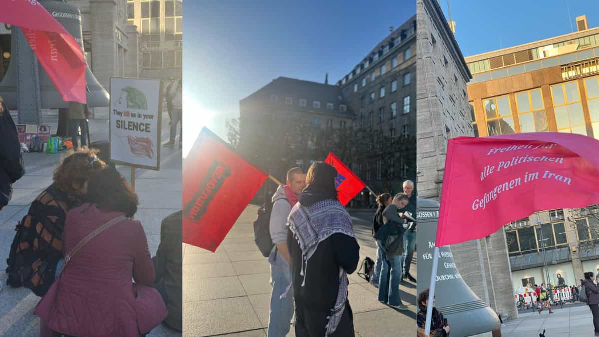 یه عکس از تجمع زن زندگی ازادی در بوخوم