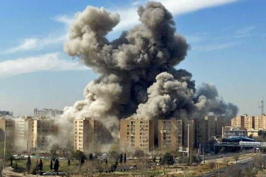 در نزدیکی یک مجتمع مسکونی انفجار شدیدی رخ داده است.