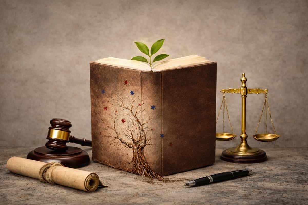 تصویر یک کتاب که درواقع قانون اساسی است