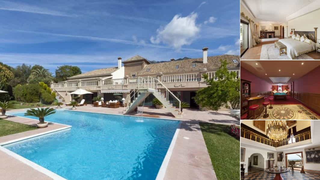 نمایی از داخل و خارج ملک انصاری در اسپانیا