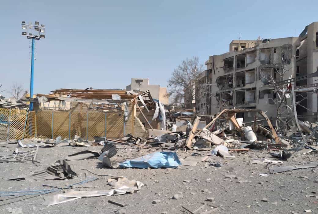 ساختمان هایی تخریب شده