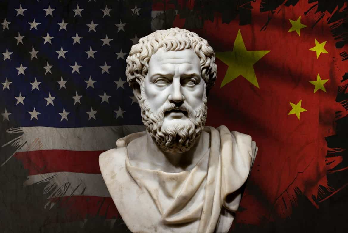 تله توسیدیدس. ماهیت درگیری‌های ایران و اوکراین: جنگ جهانی یا رقابت منطقه‌ای؟ (عکس: رادیو زمانه با استفاده از هوش مصنوعی)