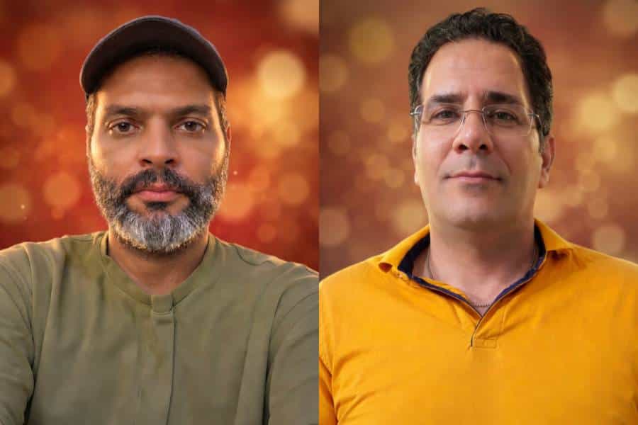 تصویری از چهره‌های محمد معصوم (نیما) شاهی و حامد ولیدی