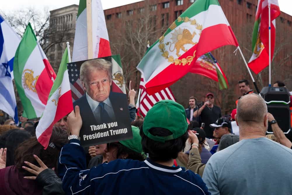 جشن ایرانیان در پارک میدان واشنگتن "متشکرم پرزیدنت ترامپ"