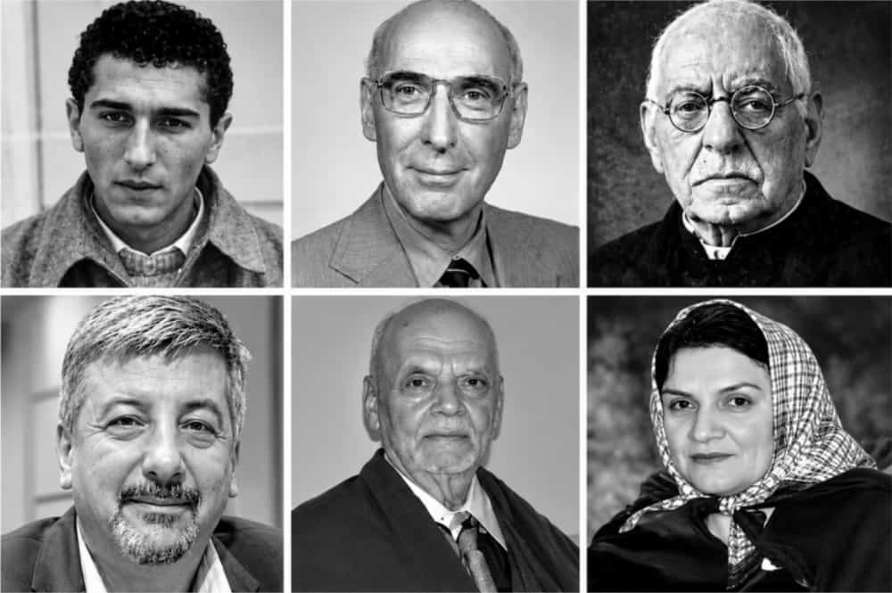 اقفین انستیتو پاستور ایران؛ ردیف بالا: عبدالحسین میرزا فرمانفرما، صبار میرزا فرمانفرما، منوچهرقراگزلو؛ ردیف پایین، راست به چپ: زهرا تاجر مشایی، منوچهر ذبیح‌الله ممیززاده، حسین حیدری