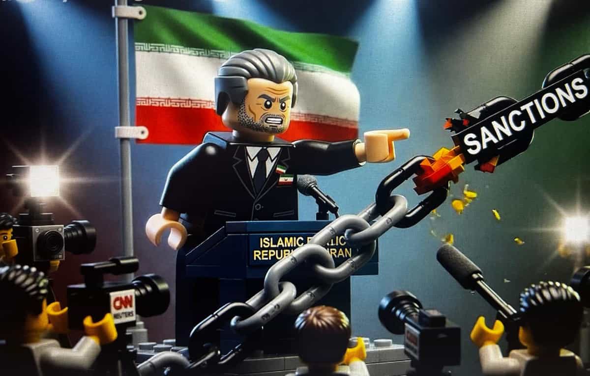 عکس پرچم ایران لگو و عراقچی لگو