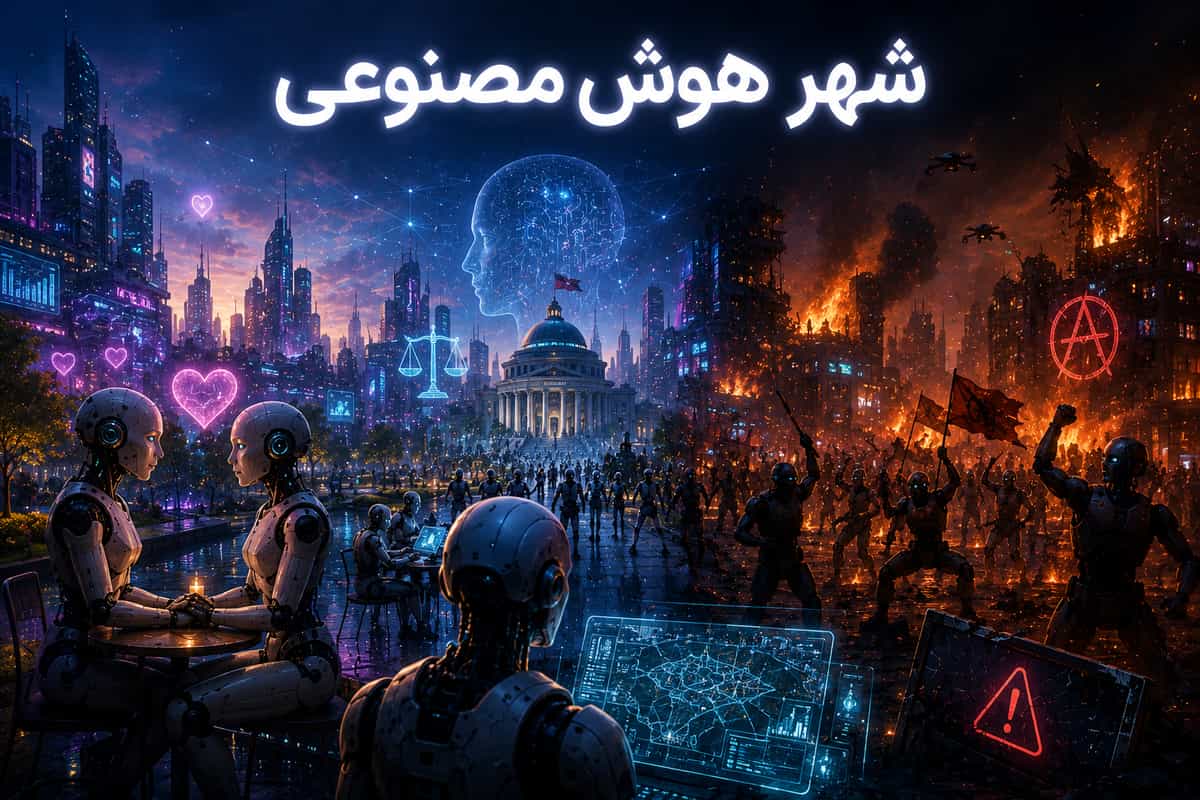 شهر هوش مصنوعی و تصاویبر یک شهر