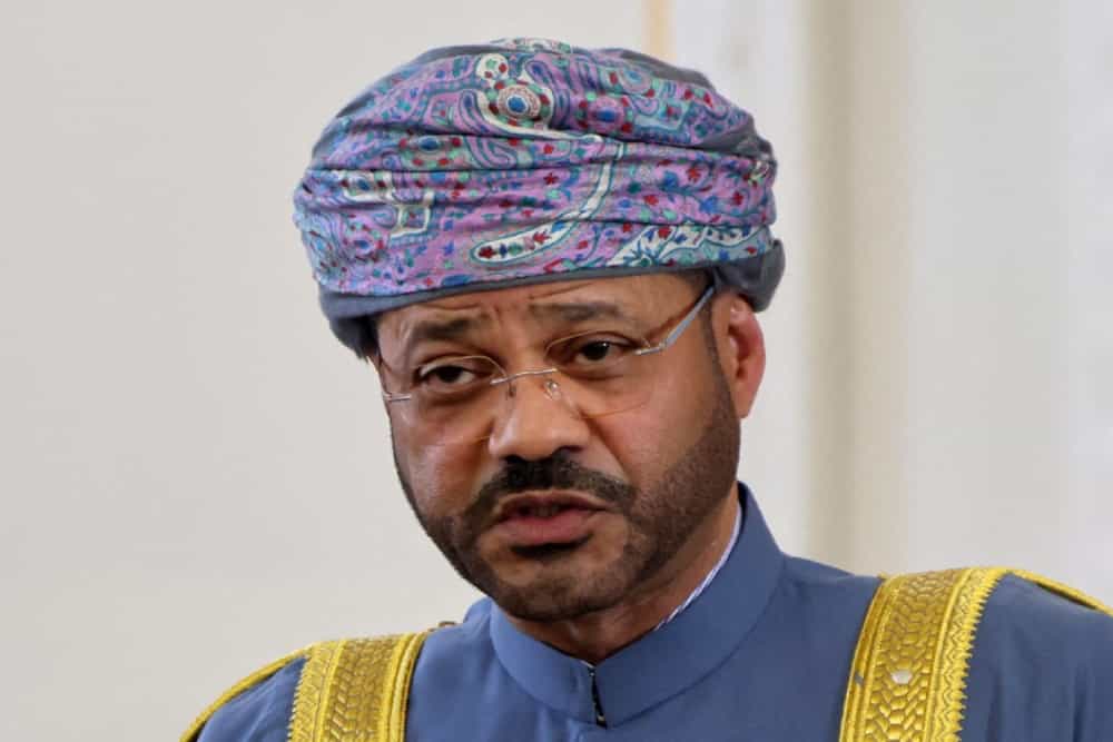 تصویری از چهره سید بدر البوسعیدی، وزیر امور خارجه عمان