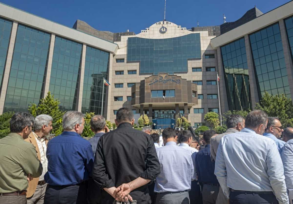 تچمع اعتراضی کارمندان برق تهران