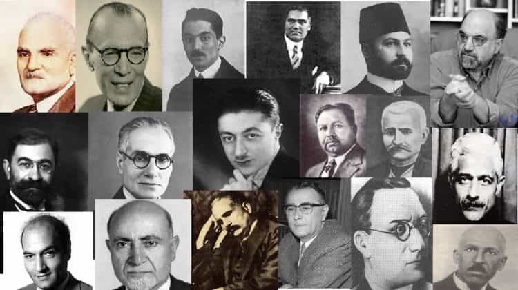 عکس بیش از ۱۰ روشنفکر ایرانی انی پیش از انقلاب ۵۷