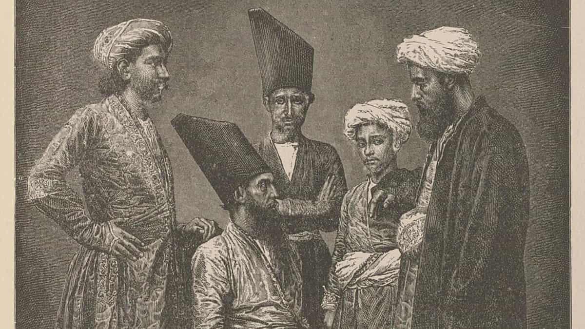 نقاشی از پارسیان در بمبئی