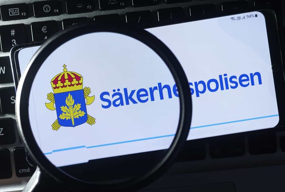 MOTALA، سوئد- 23 نوامبر 2022: سرویس امنیتی سوئد (به سوئدی: Säkerhetspolisen، SÄPO، یک سازمان دولتی سوئد است.