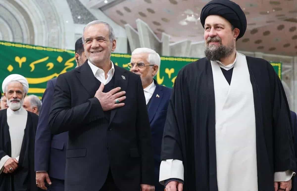 مسعود پزشکیان و حسن خمینی ـ