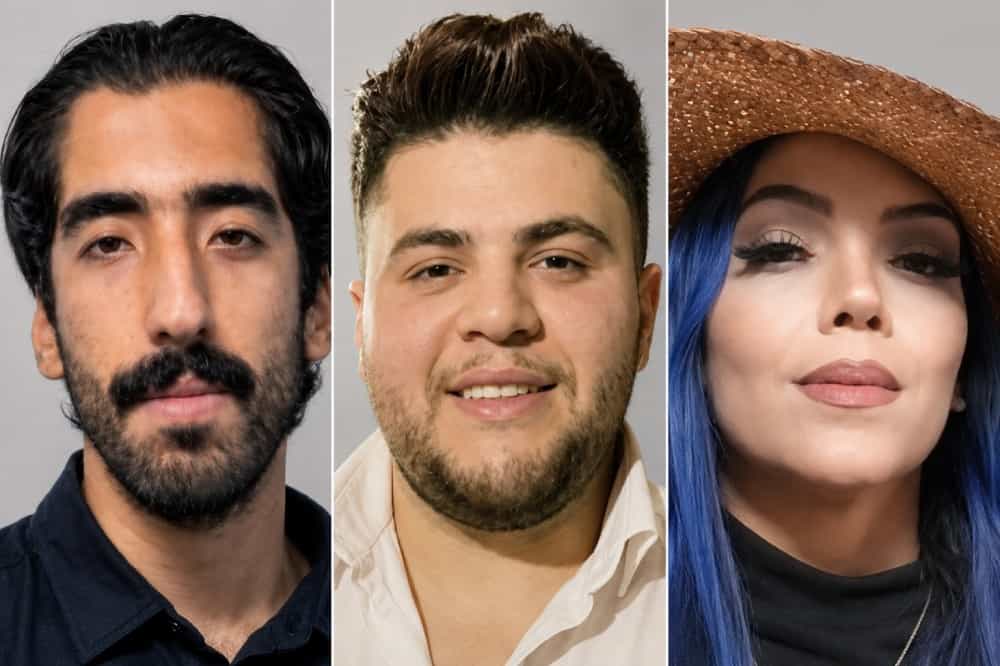 تصاویری از چهرههای لیلا ابوالحسنی، امیرمحمد مجلل چوبری و محمد ابراهیمی