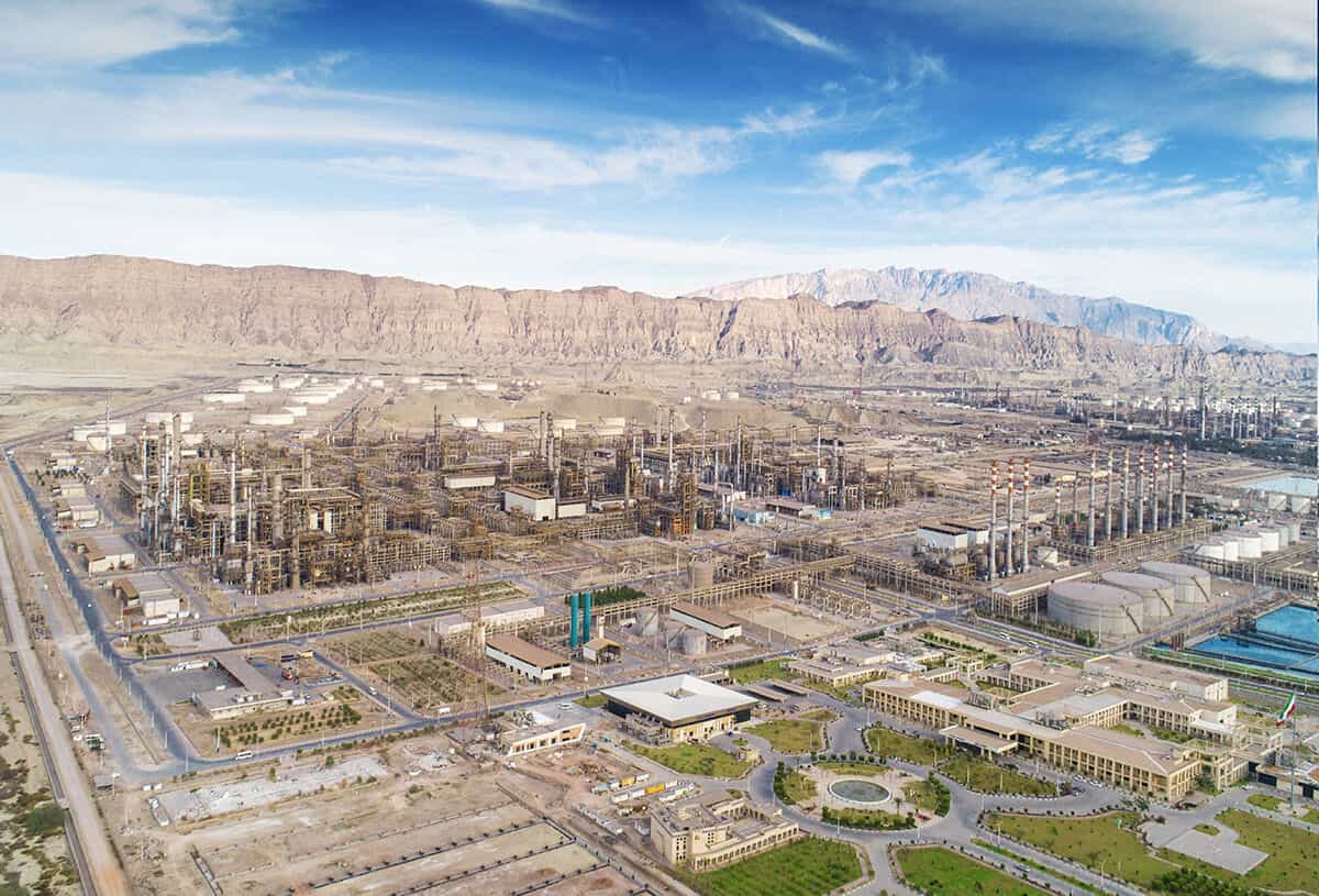 عکسی از فراز پالایشگاه ستاره خلیج