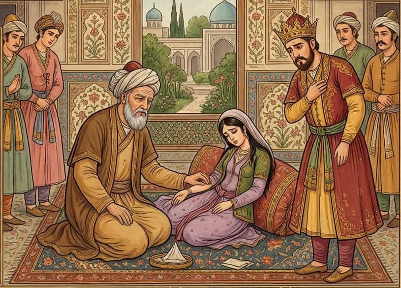 تصویری از نمایی از داستان کنیزک و طبیب مولانا