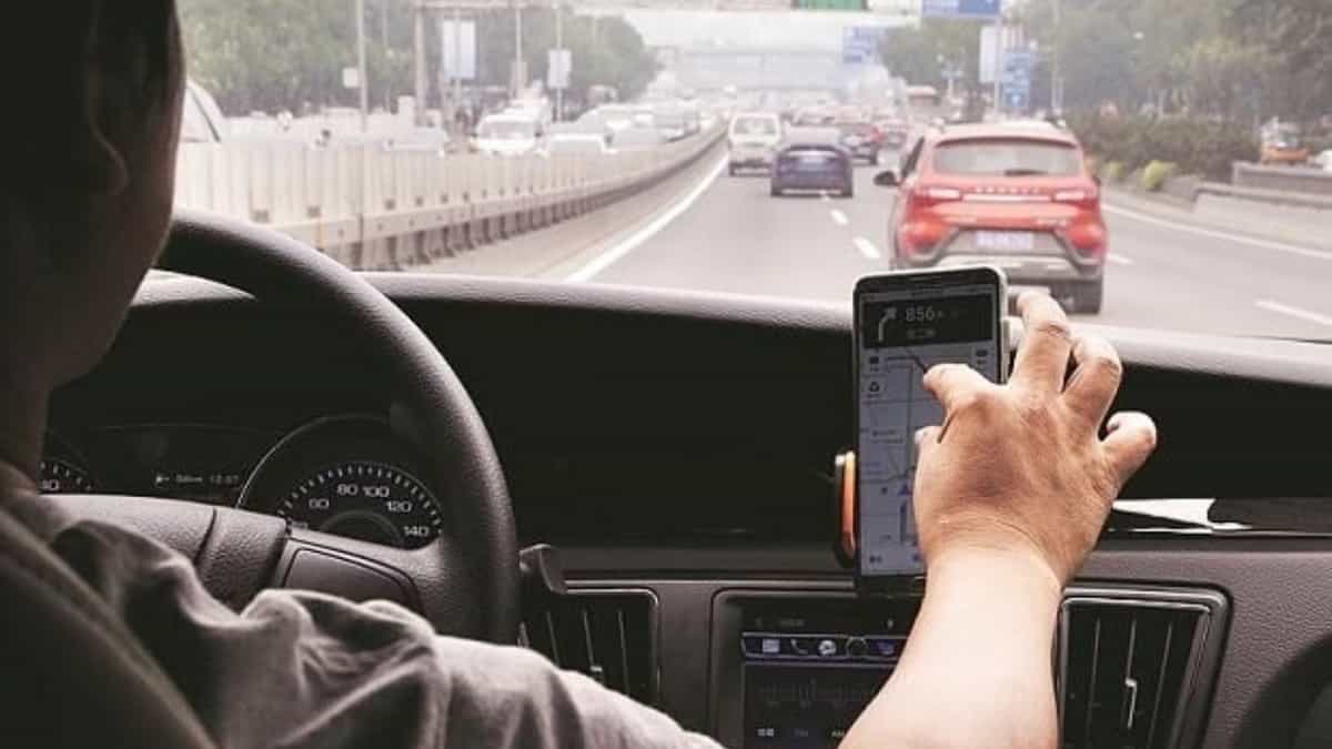 راننده اسنپ در ماشینش