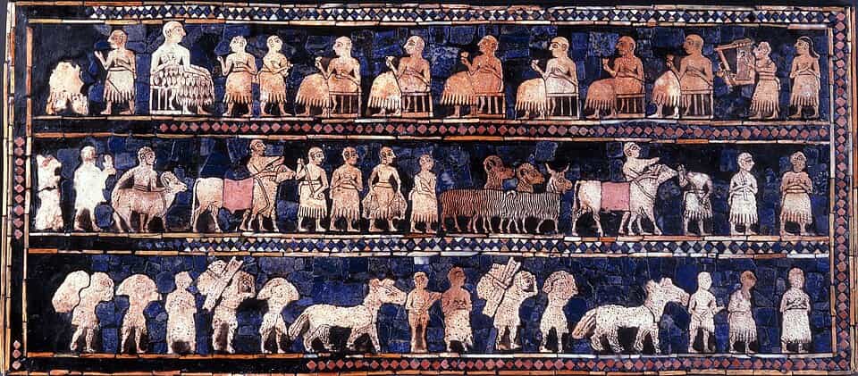موزاییک مشهور اور، حدود ۲۶۰۰ سال پیش از میلاد